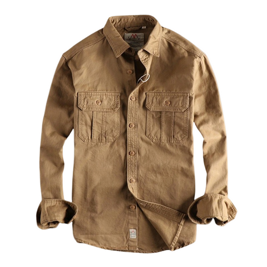 Chemise décontractée à manches longues pour homme 0
