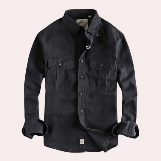 Chemise décontractée à manches longues pour homme 2