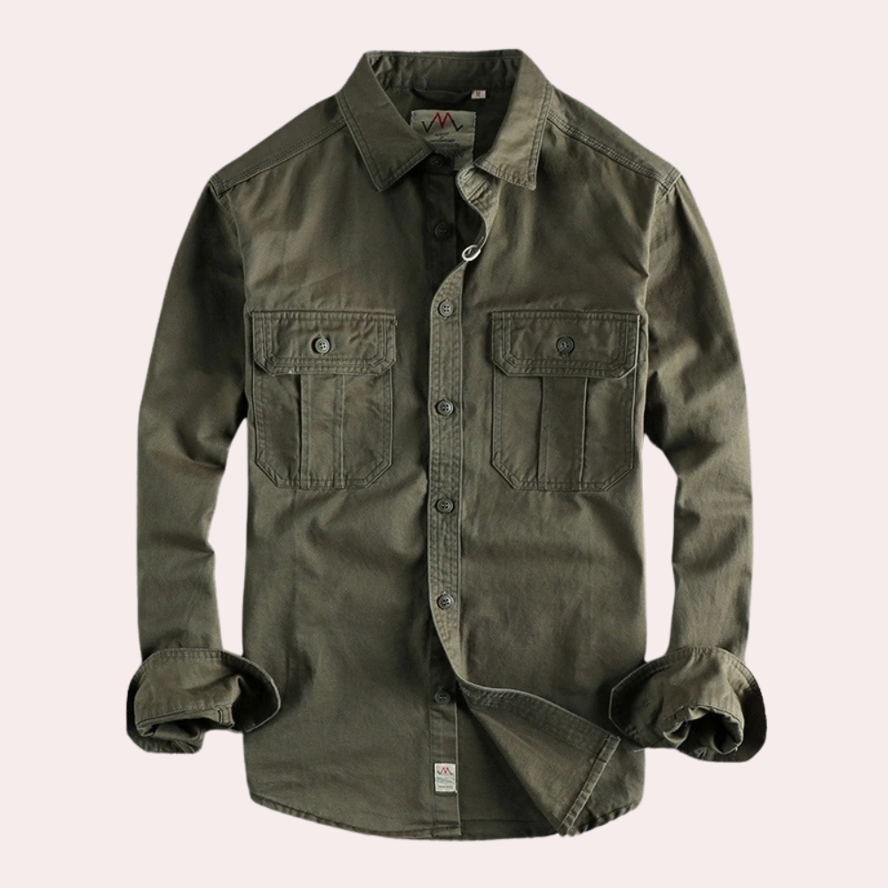 Chemise décontractée à manches longues pour homme 3