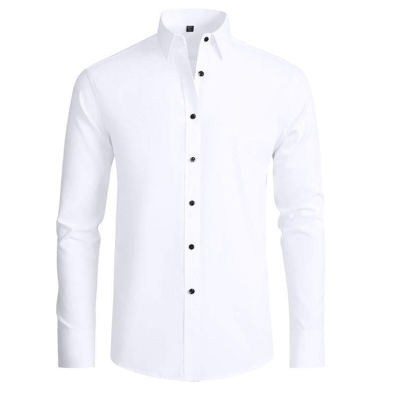 Chemise pour Homme Moderne Ajustée en Tissu Stretch 0