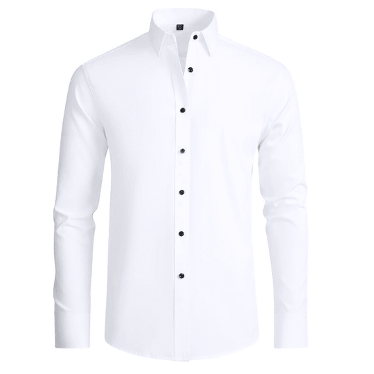 Chemise pour Homme Moderne Ajustée en Tissu Stretch 0