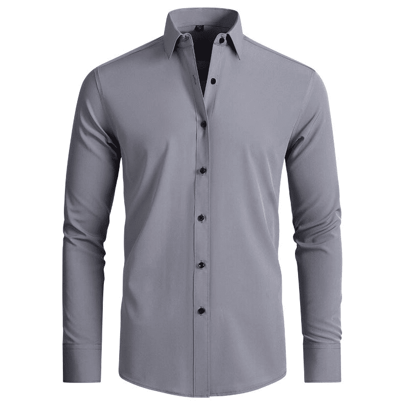 Chemise pour Homme Moderne Ajustée en Tissu Stretch 10