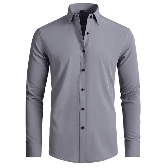 Chemise pour Homme Moderne Ajustée en Tissu Stretch 10