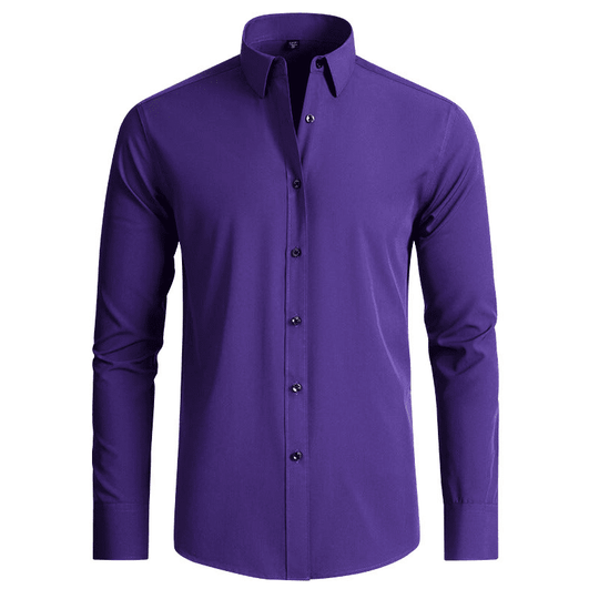 Chemise pour Homme Moderne Ajustée en Tissu Stretch 7
