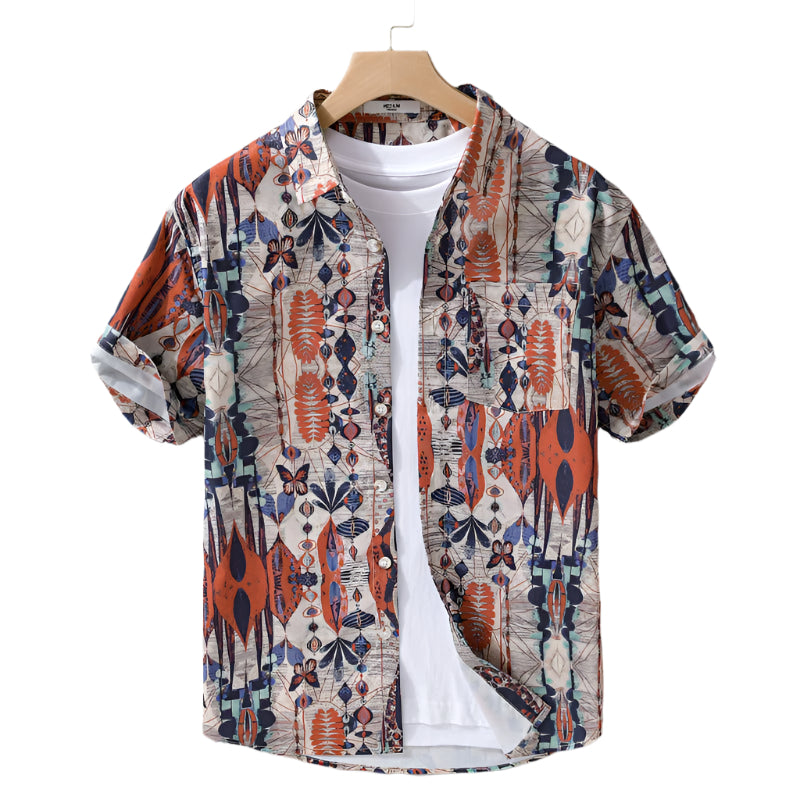 Chemise pour Homme Portofino en Coton et Lin 0