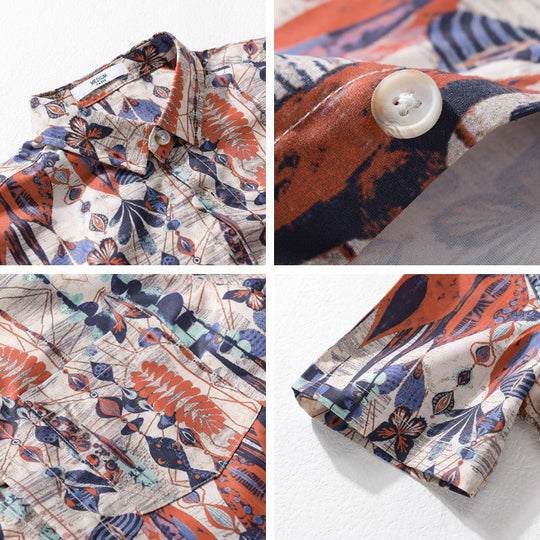 Chemise pour Homme Portofino en Coton et Lin 3