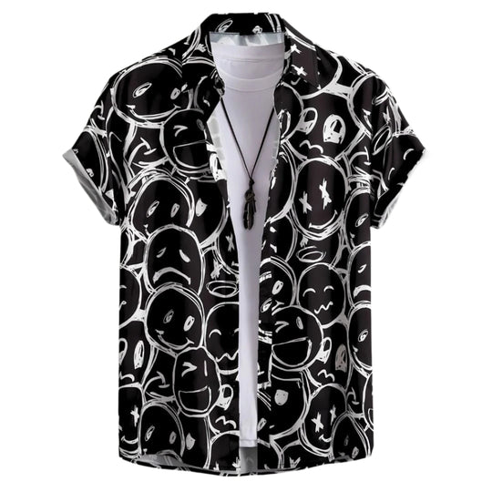Chemise pour Homme à Boutons Style Décontracté en Tissu Léger 0