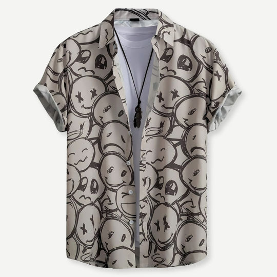 Chemise pour Homme à Boutons Style Décontracté en Tissu Léger 1