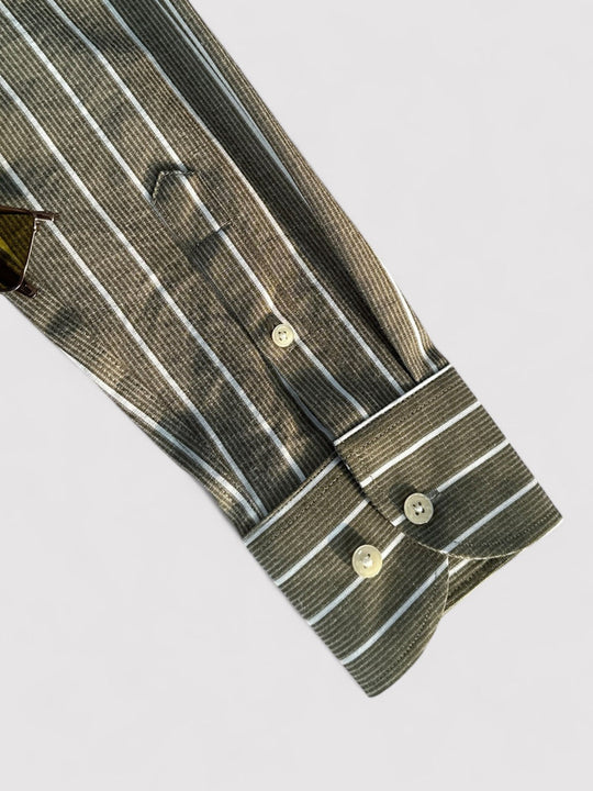 Chemise pour Hommes Design Rayé Ajustement Slim 4