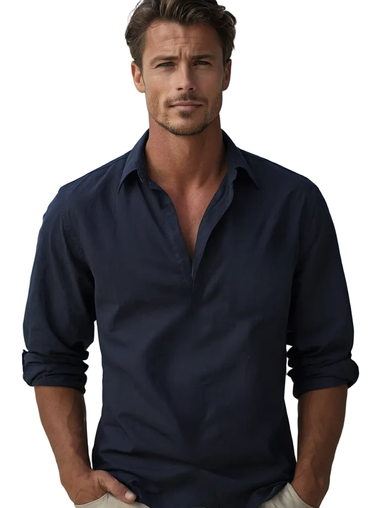 Chemise pour Hommes à Manches Longues Classique 0
