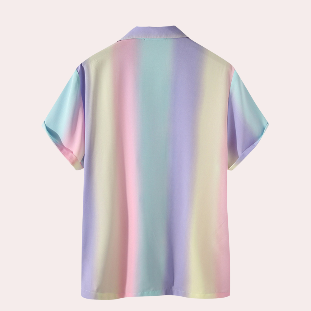 Chemise pour homme à rayures colorées 4
