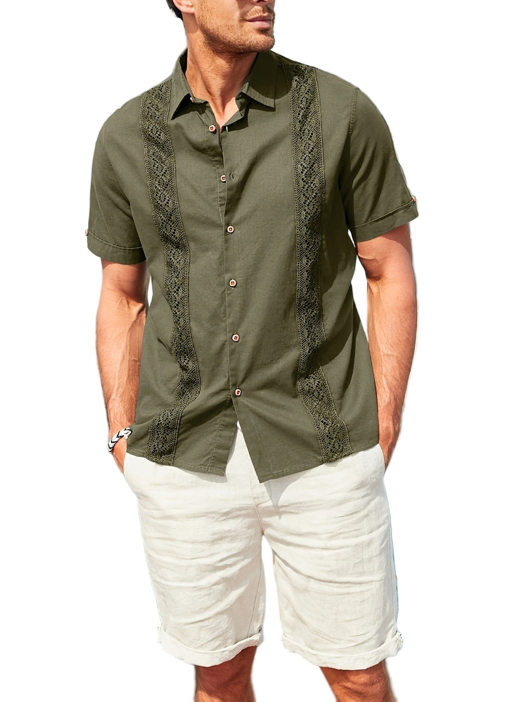 Chemise pour hommes à manches courtes décontractée 0