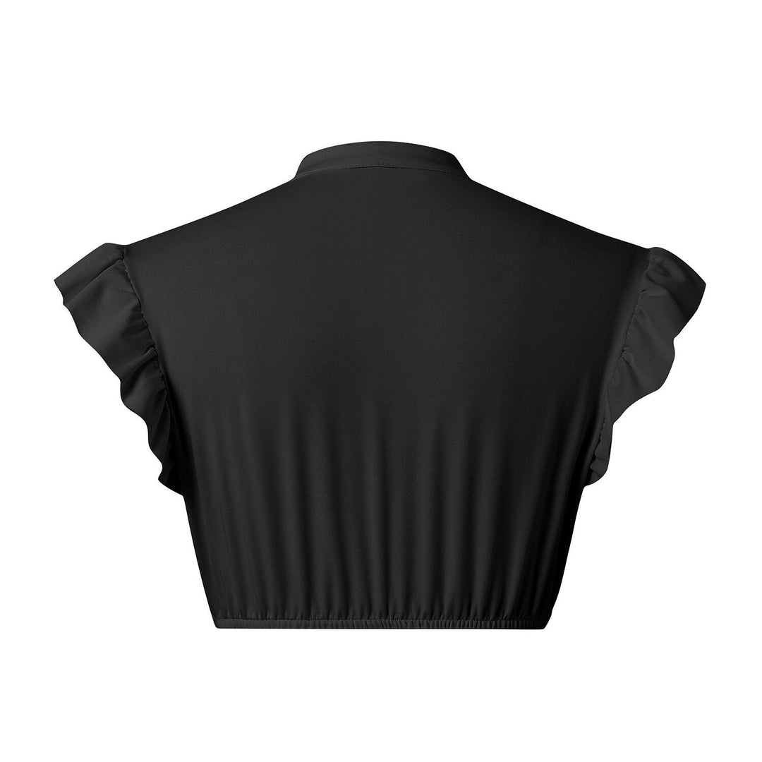 Chemisier Dirndl à manches volantées pour femmes 2