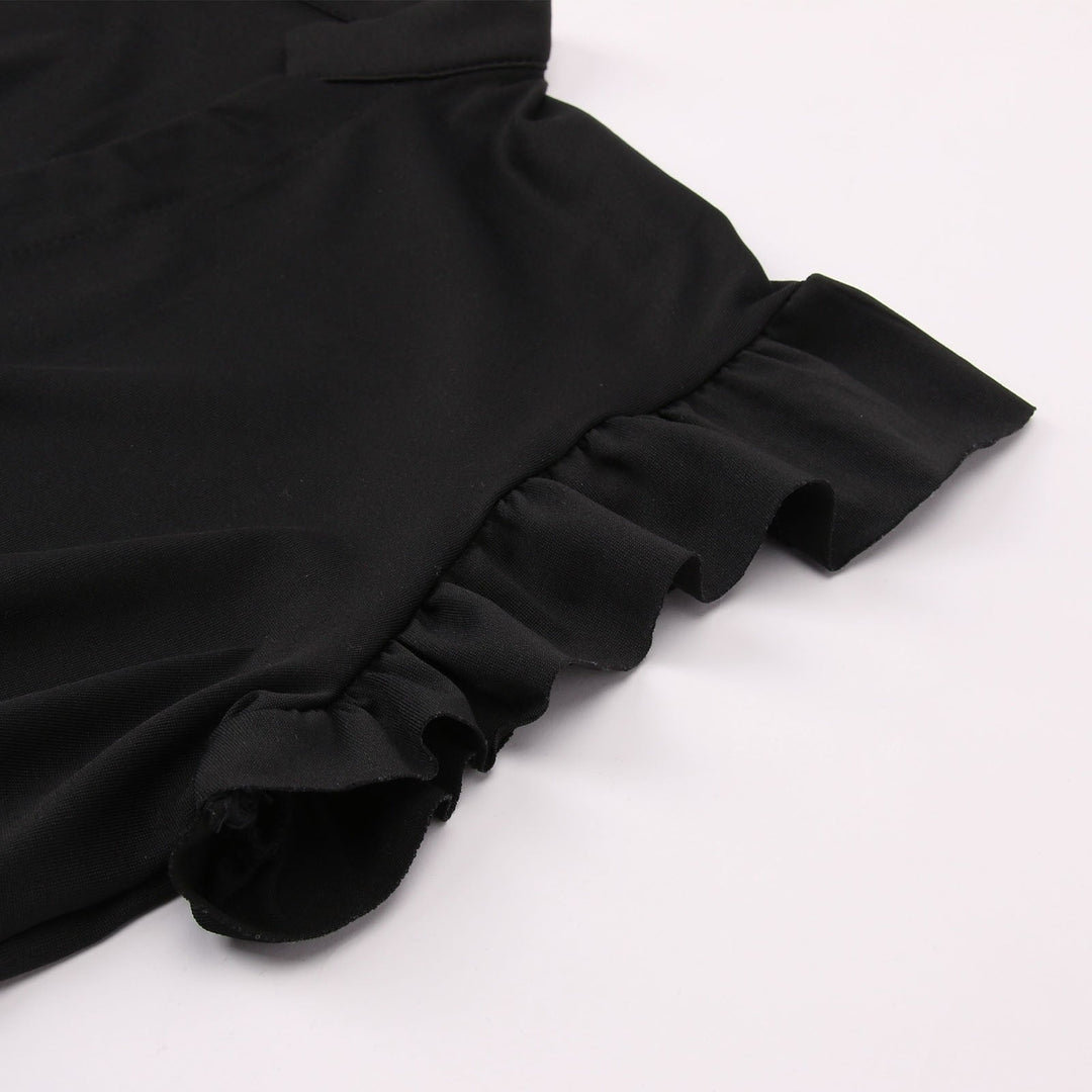 Chemisier Dirndl à manches volantées pour femmes 4