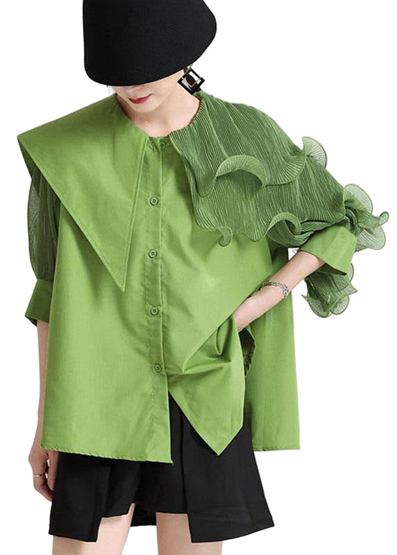 Chemisier Femme Asymétrique Patchwork Design Moderne 0