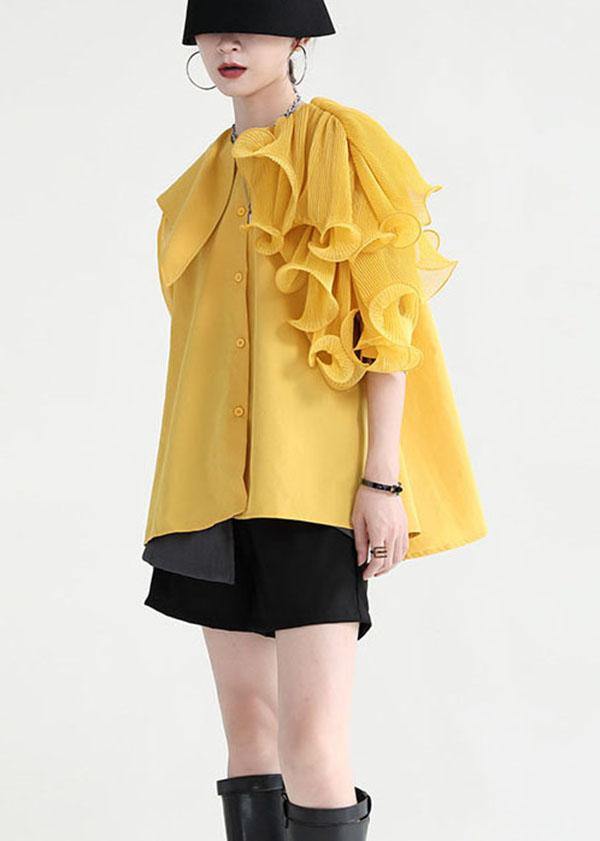 Chemisier Femme Asymétrique Patchwork Design Moderne 3