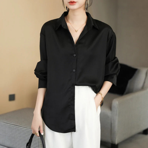 Chemisier Femme Chic Manches Longues Polyvalent 4