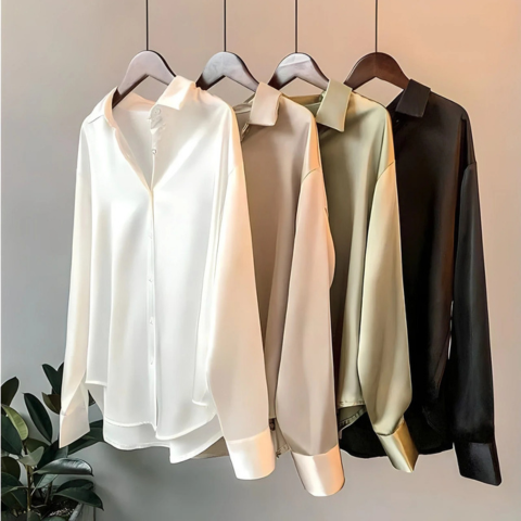 Chemisier Femme Chic Manches Longues Polyvalent 5