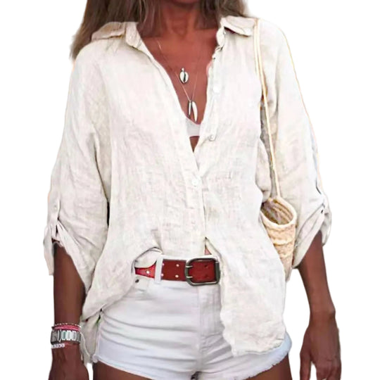 Chemisier Femme Manches Longues Chic 0