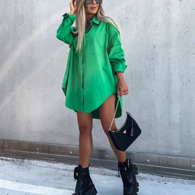 Chemisier Femme Oversize Chic Moderne 4