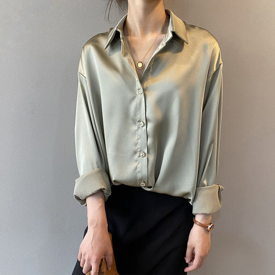 Chemisier Vintage Femme Élégant 1