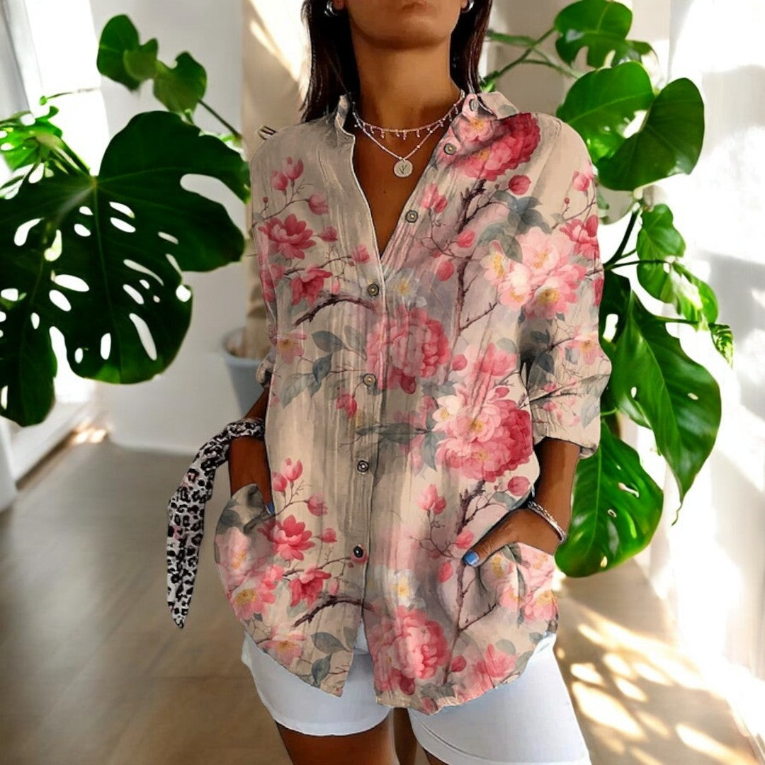 Chemisier Vintage Femme en Coton Élégant 10