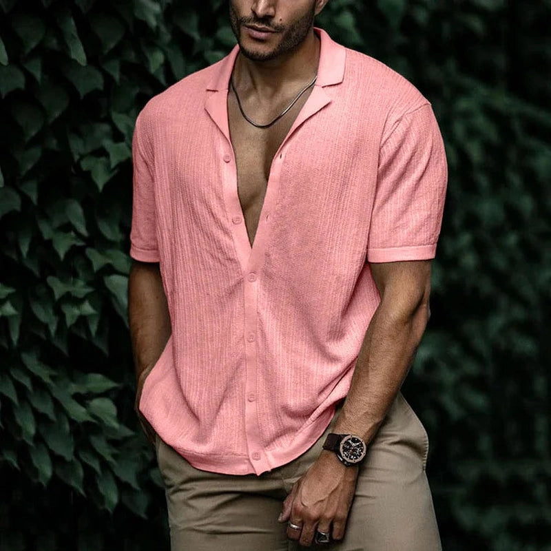 Chemisier en Lin pour Hommes Style Décontracté 7