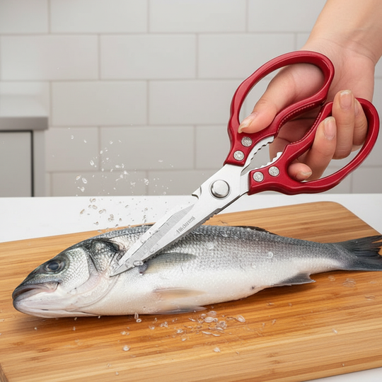 Ciseaux de Cuisine Japonais Multifonctionnels Ergonomiques pour Tâches Culinaires 1