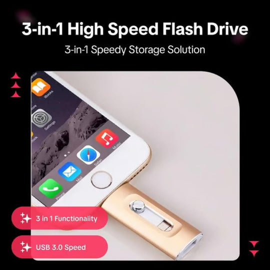 Clé USB 3 en 1 pour Téléphone et Ordinateur 7