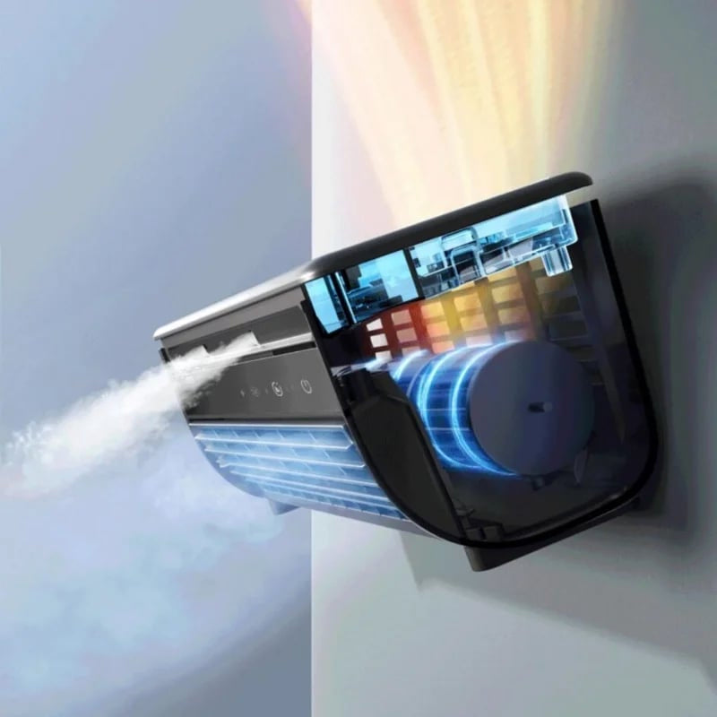 Climatiseur Mobile 3 en 1 Compact avec Ventilation et Montage Mural 5