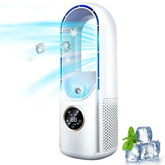 Climatiseur Mobile Silencieux Compact à Flux d'Air Sans Pales 1