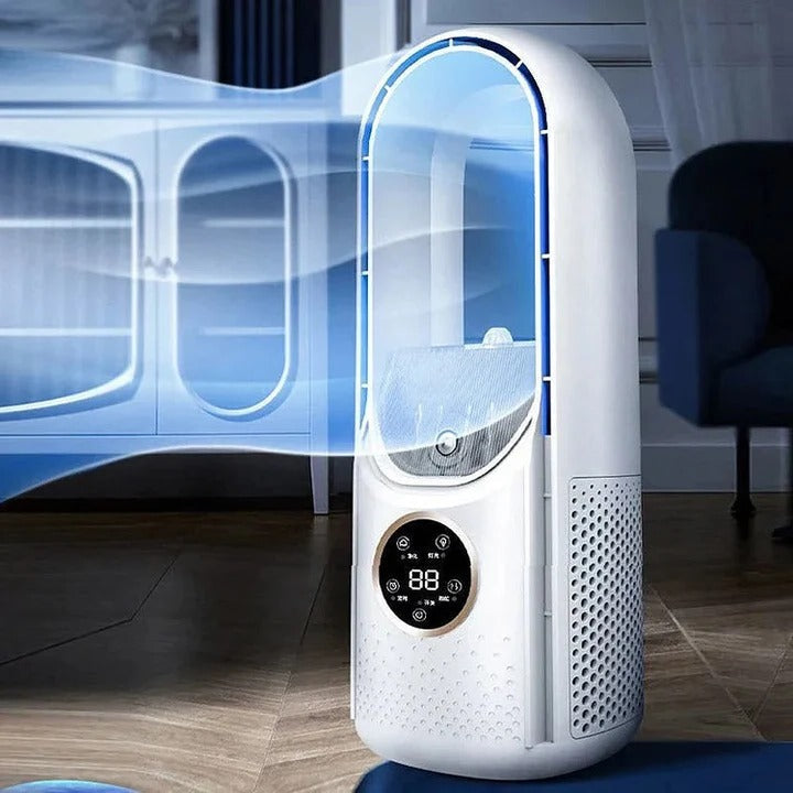 Climatiseur Mobile Silencieux Compact à Flux d'Air Sans Pales 3