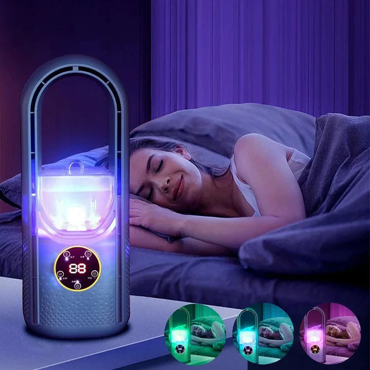 Climatiseur Mobile Silencieux Compact à Flux d'Air Sans Pales 7