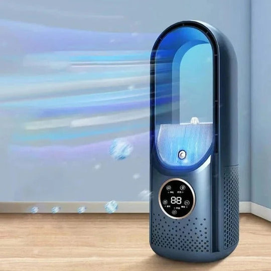 Climatiseur Mobile Silencieux Compact à Flux d'Air Sans Pales 9
