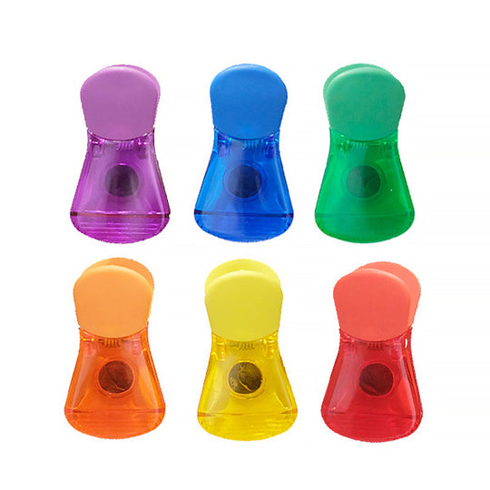 Clips Magnétiques Colorés pour Aliments - Ensemble de 6 Pratiques et Multifonctionnels 0