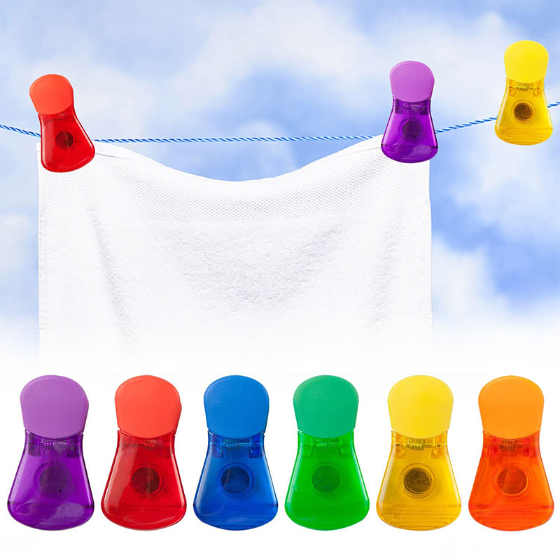 Clips Magnétiques Colorés pour Aliments - Ensemble de 6 Pratiques et Multifonctionnels 1