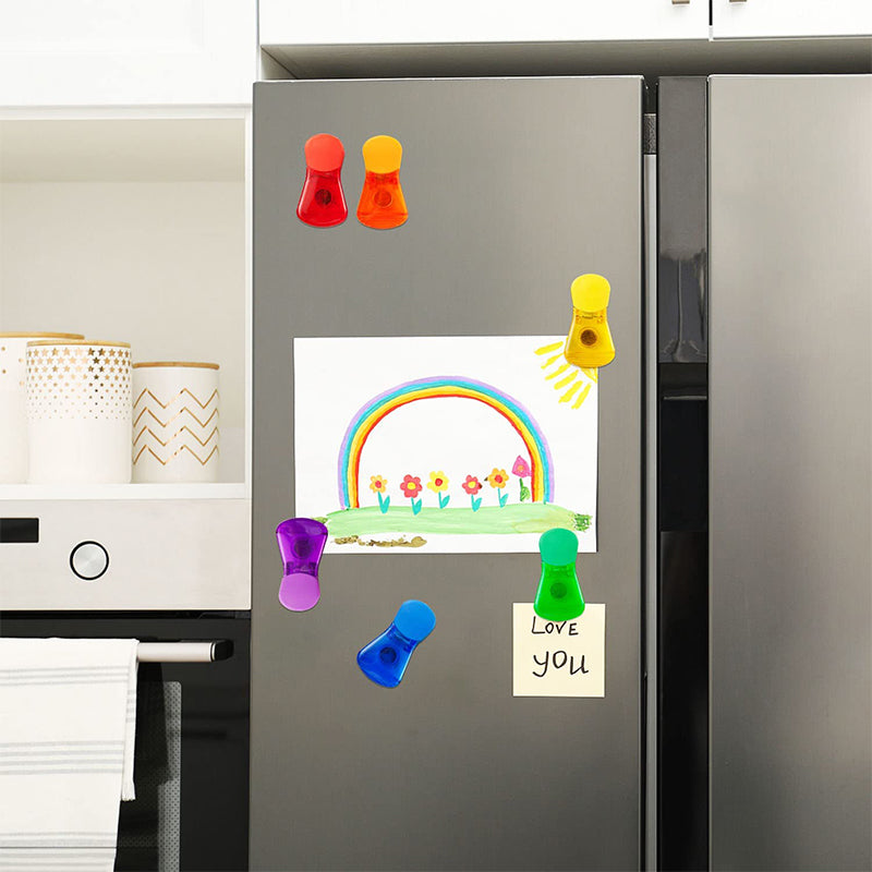 Clips Magnétiques Colorés pour Aliments - Ensemble de 6 Pratiques et Multifonctionnels 6