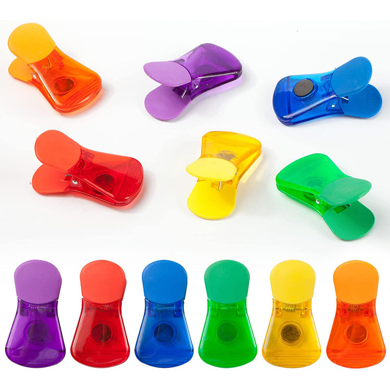 Clips Magnétiques Colorés pour Aliments - Ensemble de 6 Pratiques et Multifonctionnels 7
