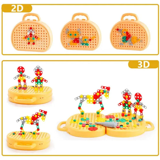 Coffre à Jouets Montessori Magique pour Enfants, Bac à Jouets Éducatif et Créatif 3