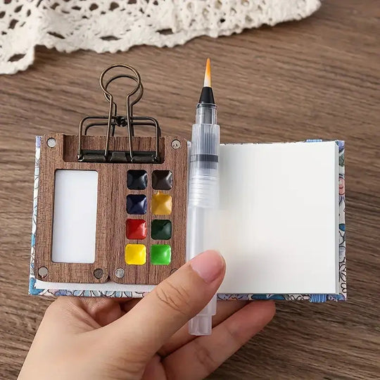 Coffret de Peinture Aquarelle Portable avec 24 Couleurs 4