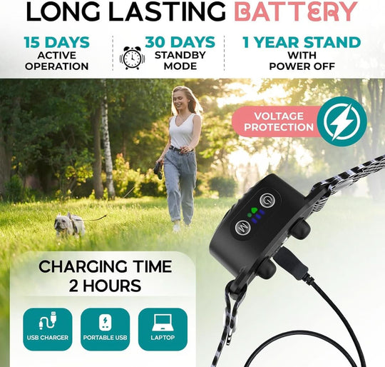 Collier Anti-Aboiement pour Petits Chiens avec Son et Vibration 3
