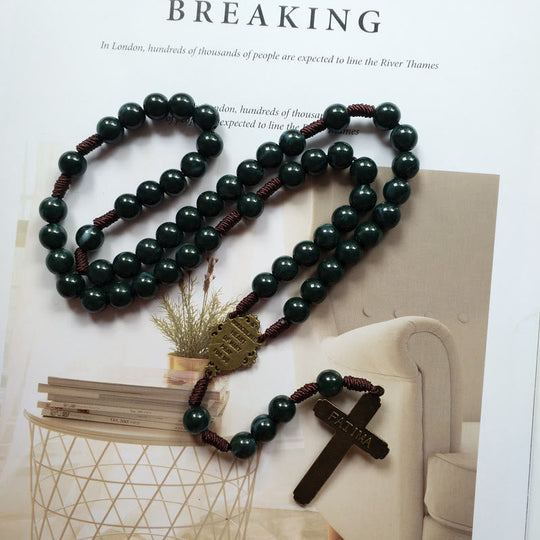 Collier Chapelet avec Pendentif Croix 1