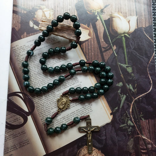 Collier Chapelet avec Pendentif Croix 2