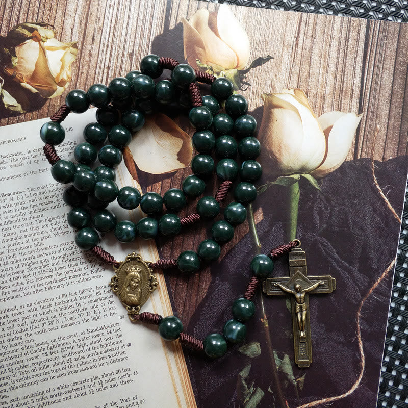 Collier Chapelet avec Pendentif Croix 4
