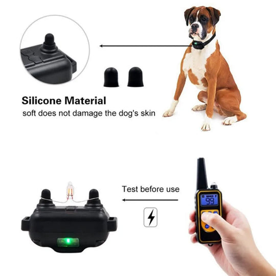 Collier Électrique de Dressage pour Chien avec Télécommande Étanche 5