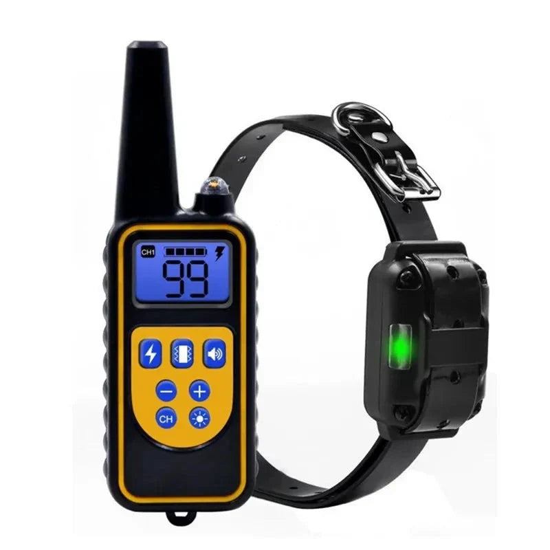 Collier Électrique de Dressage pour Chien avec Télécommande Étanche et Réglable 0