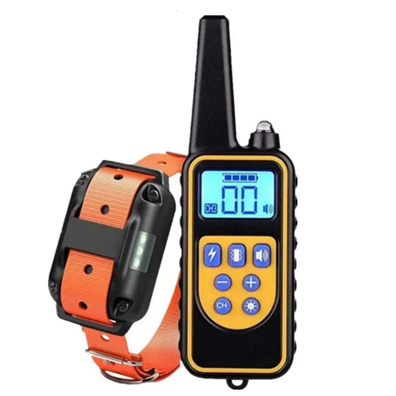 Collier Électrique de Dressage pour Chien avec Télécommande Étanche et Réglable 9