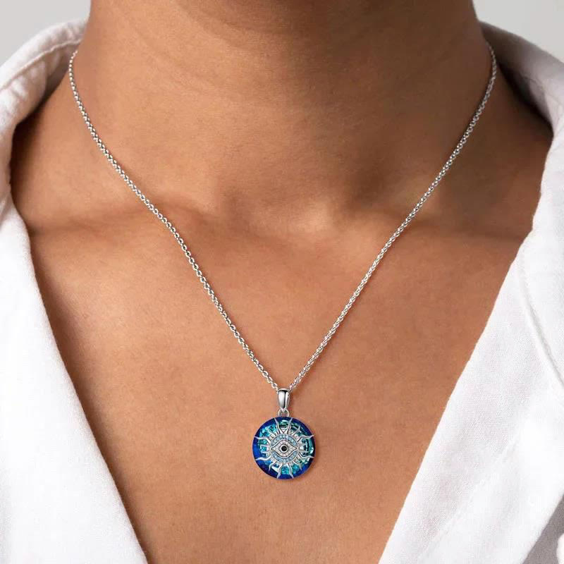 Collier Femme Amulette Mauvais Œil Élégant 2