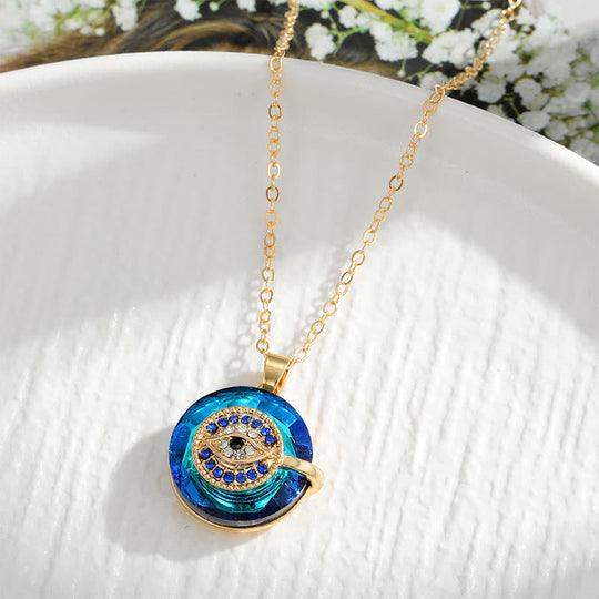 Collier Femme Amulette Mauvais Œil Élégant 8