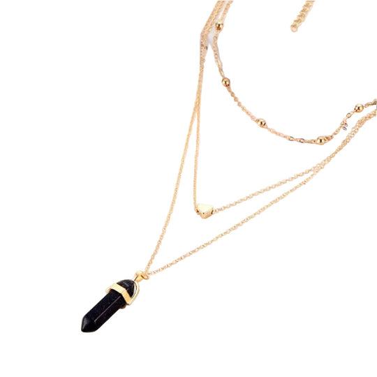 Collier Femme Design Hexagonal Moderne 0